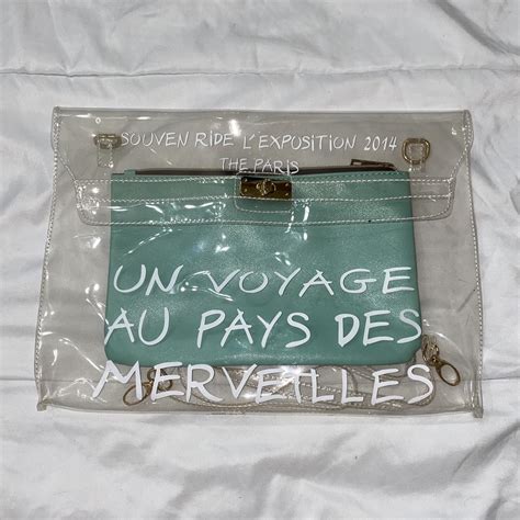 hermès clear souvenir kelly bag dupe